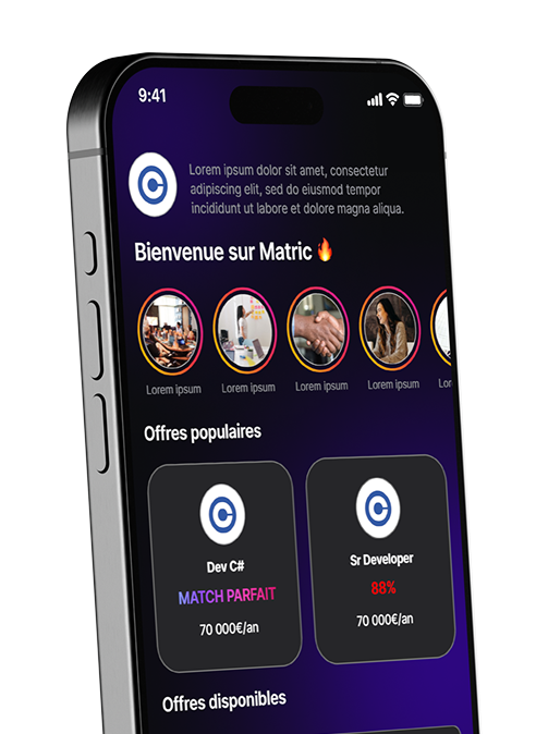 Bienvenue sur Matric